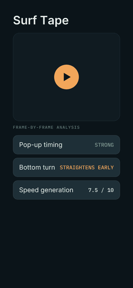 Surf Tape — AI Photo & Video Analysis